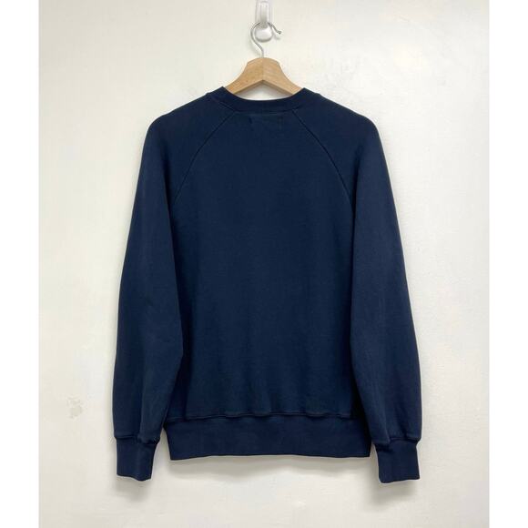 La Paz Cunha Logo Organic Cotton Anchor Nautical Coastal Raglan Sweatshirt XS - Picture 2 of 10